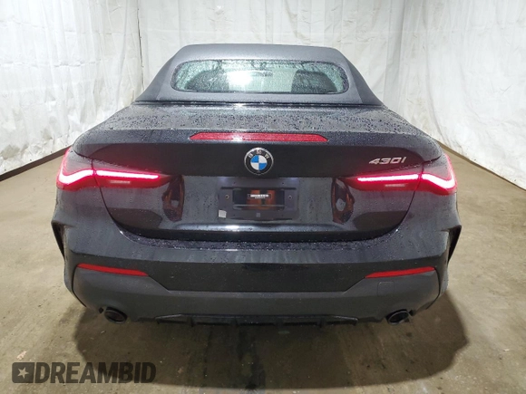 2023 BMW 4 Series 430i z VIN WBA23AT06PCL91792, wystawiony jako Copart lot #85511134 z przebiegiem 14 326 mil mil oraz Nie do naprawy. Historia ofert i sprzedaży dostępna na DreamBid. Obrazek 6.