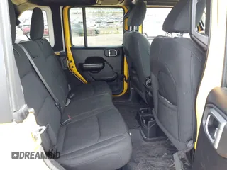 2021 Jeep Wrangler Unlimited Sport S with VIN 1C4HJXDN4MW744315, listed as a IAAI auction lot 42242941 with 35,344 mi miles and . Bid and sale history available at DreamBid. Image 8.