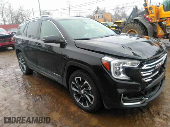 2023 GMC Terrain SLT with VIN 3GKALVEG5PL240709, listed as a IAAI auction lot 41496960 with 22,636 mi miles and . Bid and sale history available at carsss.com. Image 1.