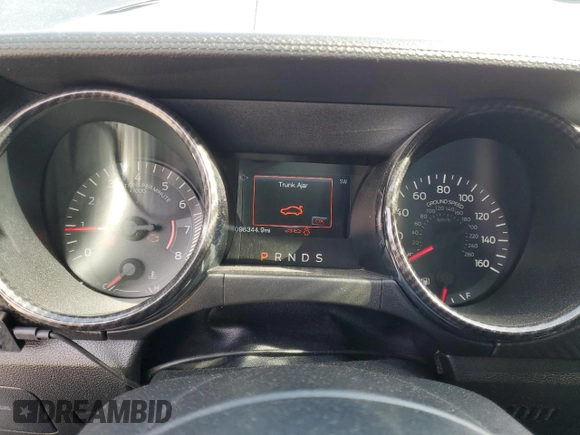 2017 Ford Mustang V6 with VIN 1FA6P8AM8H5266571, listed as a Copart auction lot 50391225 with 98,344 mi miles and Salvage Title. Bid and sale history available at carsss.com. Image 9.