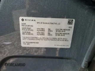 2023 Rivian R1S Adventure z VIN 7PDSGABAXPN010623, wystawiony jako Copart lot #72176294 z przebiegiem Nie podano mil oraz Szkody całkowita. Historia ofert i sprzedaży dostępna na DreamBid. Obrazek 15.