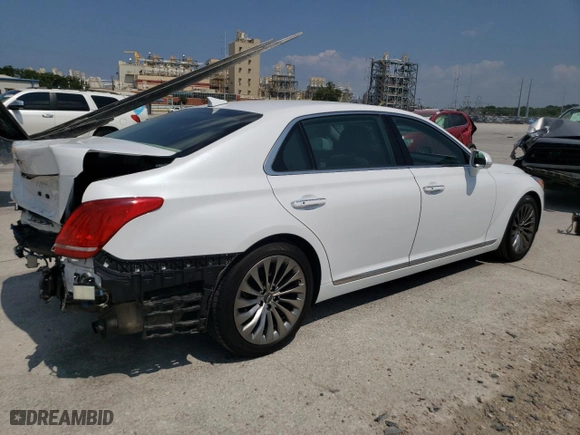 2019 Genesis G90 3.3T Premium with VIN KMHG34JA6KU053345, listed as a Copart auction lot 68646234 with 60,500 mi miles and Salvage Title. Bid and sale history available at carsss.com. Image 3.