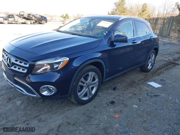 2018 Mercedes-Benz GLA with VIN WDCTG4GB1JJ426289, listed as a IAAI auction lot 41601356 with 68,206 mi miles. Bid and sale history available at carsss.com. Image 2.