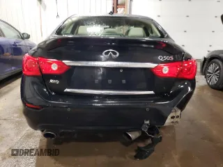 2017 Infiniti Q50 Red Sport 400 with VIN JN1FV7AR4HM871007, listed as a Copart auction lot 70957133 with 56,102 mi miles and Non Repairable. Bid and sale history available at carsss.com. Image 6.