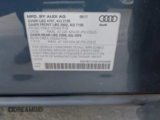 2018 Audi Q3 Premium with VIN WA1BCCFS0JR004485, listed as a IAAI auction lot 41944754 with 63,177 mi miles. Bid and sale history available at carsss.com. Image 9.