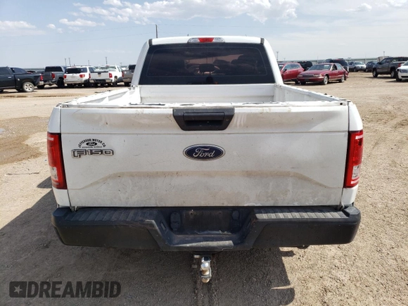 2017 Ford F-150 XL with VIN 1FTEX1CP7HFA22392, listed as a Copart auction lot 57282094 with 160,721 mi miles and Salvage Title. Bid and sale history available at carsss.com. Image 6.