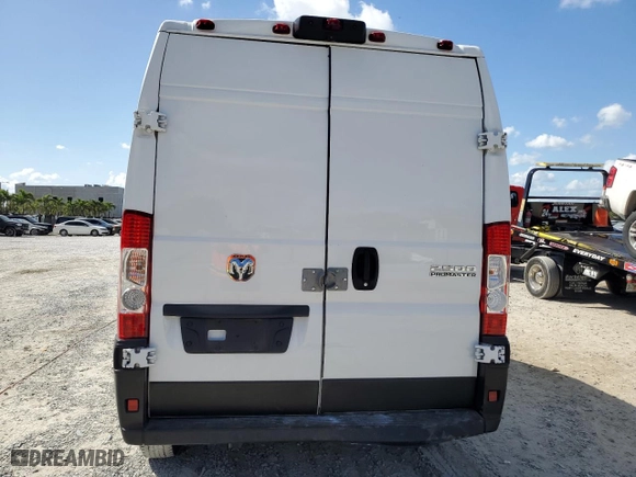 2023 Ram ProMaster Cargo Van with VIN 3C6LRVCG4PE528870, listed as a Copart auction lot 45577075 with 32,108 mi miles and Salvage Title. Bid and sale history available at carsss.com. Image 6.