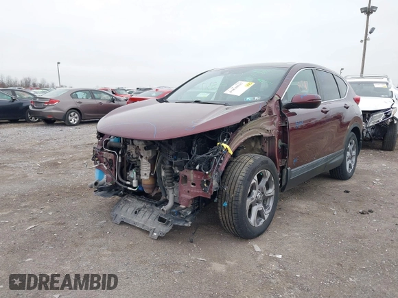 2017 Honda CR-V EX-L with VIN 2HKRW2H82HH655660, listed as a IAAI auction lot 41838317 with 69,322 mi miles. Bid and sale history available at carsss.com. Image 6.