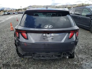 2024 Hyundai Tucson SEL with VIN KM8JBCDE1RU328857, listed as a Copart auction lot 48870625 with 22,544 mi miles and Salvage Title. Bid and sale history available at carsss.com. Image 6.