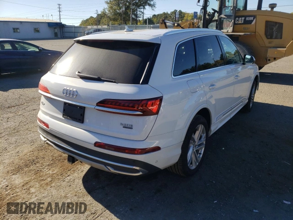 2020 Audi Q7 Premium Plus with VIN WA1LJAF72LD011187, listed as a Copart auction lot 64399252 with 32,573 mi miles and . Bid and sale history available at DreamBid. Image 4.
