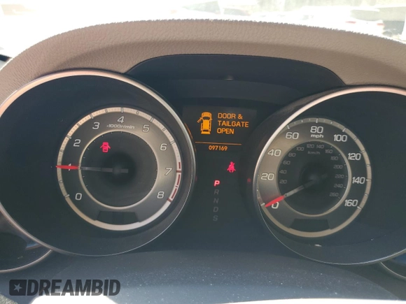 2012 Acura MDX Tech Pkg with VIN 2HNYD2H36CH536351, listed as a Copart auction lot 48763035 with 97,169 mi miles and Salvage Title. Bid and sale history available at carsss.com. Image 9.