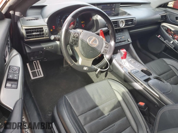 2016 Lexus RC 350 F Sport with VIN JTHHE5BC5G5014089, listed as a Copart auction lot 45663315 with 148,303 mi miles and Salvage Title. Bid and sale history available at DreamBid. Image 8.