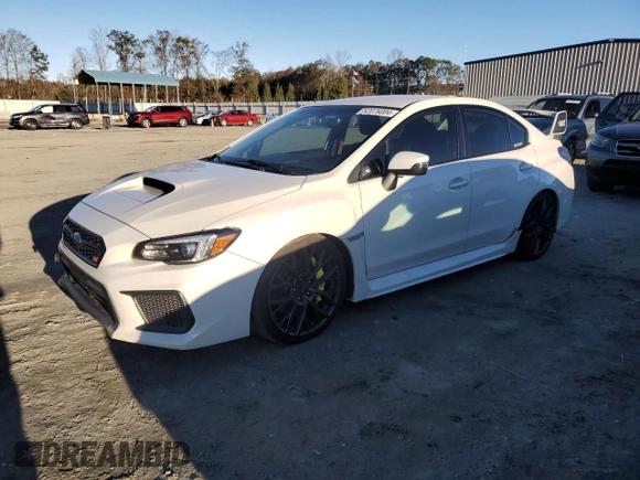 2019 Subaru WRX STI with VIN JF1VA2S68K9814059, listed as a Copart auction lot 82076004 with 72,761 mi miles and Salvage Title. Bid and sale history available at carsss.com. Image 1.