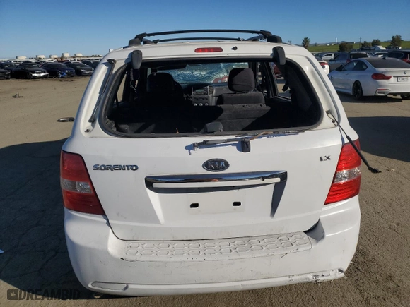 2007 Kia Sorento EX with VIN KNDJD736575700076, listed as a Copart auction lot 87746135 with 225,064 mi miles and Salvage Title. Bid and sale history available at carsss.com. Image 6.