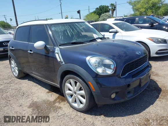 2012 MINI Countryman S with VIN WMWZC3C55CWL82709, listed as a IAAI auction lot 42002966 with 120,611 mi miles and . Bid and sale history available at DreamBid. Image 1.