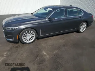 2022 BMW 7 Series 740i with VIN WBA7T2C08NCH20648, listed as a Copart auction lot 63519843 with 44,758 mi miles. Bid and sale history available at carsss.com. Image 1.