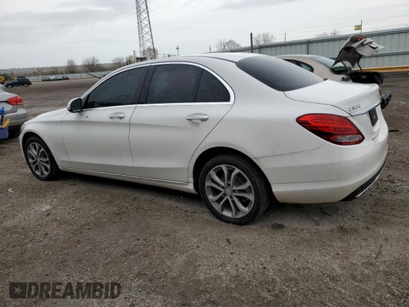 2015 Mercedes-Benz C-Class C 300 Luxury with VIN 55SWF4KB6FU077883, listed as a Copart auction lot 53698555 with 114,148 mi miles and Clean Title. Bid and sale history available at carsss.com. Image 2.