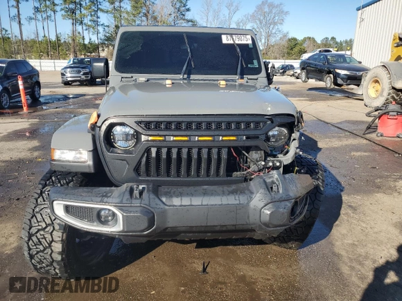 2022 Jeep Gladiator Willys with VIN 1C6HJTAG7NL117102, listed as a Copart auction lot 87679075 with 28,196 mi miles and Salvage title. Bid and sale history available at DreamBid. Image 5.