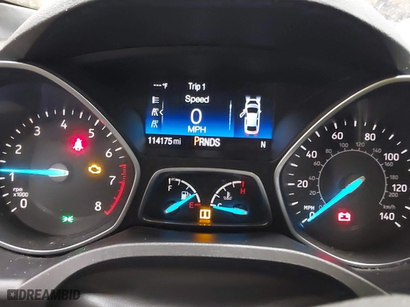 2017 Ford Escape SE with VIN 1FMCU9GDXHUA07522, listed as a IAAI auction lot 40875214 with 114,175 mi miles. Bid and sale history available at carsss.com. Image 7.