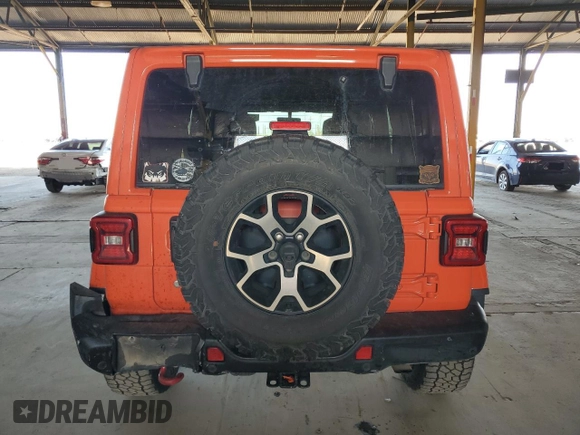 2018 Jeep Wrangler Unlimited Rubicon с VIN 1C4HJXFG1JW204933, выставлен на аукционе Copart как лот 55835735 с пробегом 111 424 миль миль и Списание • Salvage title. История ставок и продаж доступна на DreamBid. Изображение 6.