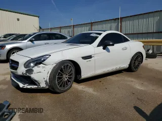 2017 Mercedes-Benz SLC 43 AMG with VIN WDDPK6GA6HF130051, listed as a Copart auction lot 66422384 with 42,173 mi miles and Salvage Title. Bid and sale history available at DreamBid. Image 1.