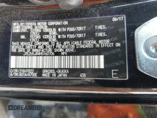 2017 Toyota 4Runner SR5 с VIN JTEZU5JR4H5160706, выставлен на аукционе Copart как лот 56171305 с пробегом 212 326 миль миль и Списание • Salvage title. История ставок и продаж доступна на DreamBid. Изображение 13.