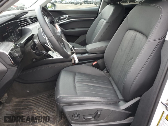 2023 Audi e-tron Premium Plus with VIN WA1LAAGE4PB003588, listed as a Copart auction lot 56502595 with 13,866 mi miles and Salvage title. Bid and sale history available at DreamBid. Image 7.