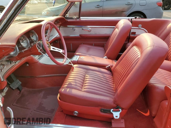 1961 Ford Thunderbird with VIN 1Y73Z116153, listed as a Copart auction lot 70746614 with 83,218 mi miles and Salvage Title. Bid and sale history available at DreamBid. Image 7.