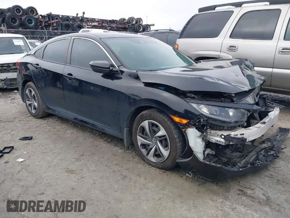 2020 Honda Civic Sedan LX with VIN 19XFC2F60LE015313, listed as a IAAI auction lot 41461207 with 58,276 mi miles. Bid and sale history available at carsss.com. Image 1.