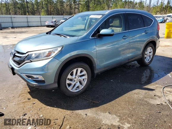 2015 Honda CR-V EX-L with VIN 2HKRM3H76FH531861, listed as a Copart auction lot 47818455 with 182,543 mi miles and Salvage Title. Bid and sale history available at DreamBid. Image 1.