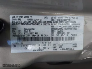 2015 Ford C-Max Hybrid SE with VIN 1FADP5AU5FL120692, listed as a IAAI auction lot 41590616 with 102,381 mi miles. Bid and sale history available at carsss.com. Image 9.