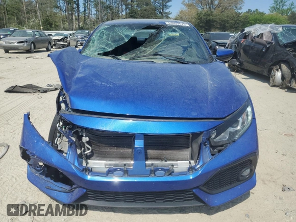 2019 Honda Civic Si with VIN 2HGFC1E52KH702946, listed as a Copart auction lot 53939675 with 64,623 mi miles and Salvage Title. Bid and sale history available at DreamBid. Image 5.