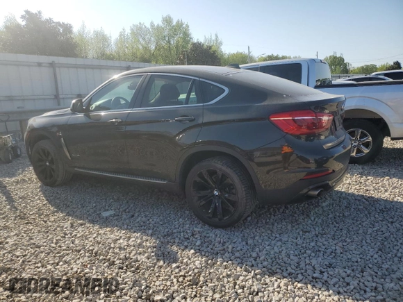 2016 BMW X6 xDrive35i with VIN 5UXKU2C59G0N83077, listed as a Copart auction lot 51334615 with 43,367 mi miles and Salvage Title. Bid and sale history available at carsss.com. Image 2.