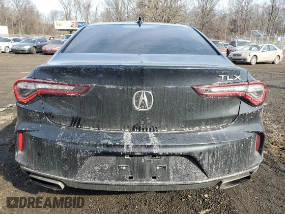 2021 Acura TLX w/Technology Package with VIN 19UUB6F49MA007796, listed as a Copart auction lot 43033105 with 70,829 mi miles and Salvage Title. Bid and sale history available at carsss.com. Image 6.