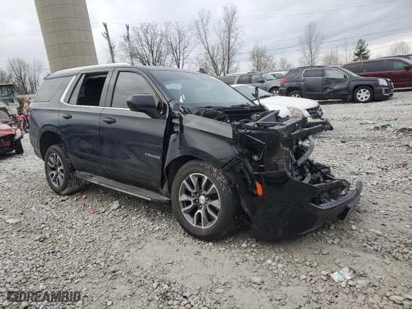 2021 Chevrolet Tahoe LS with VIN 1GNSKMKD8MR191699, listed as a Copart auction lot 84043944 with 0 mi miles and Salvage Title. Bid and sale history available at carsss.com. Image 4.
