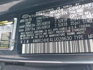 2020 Hyundai Palisade SEL z VIN KM8R24HE4LU028630, wystawiony jako IAAI lot #42189024 z przebiegiem 116 653 mil mil oraz . Historia ofert i sprzedaży dostępna na DreamBid. Obrazek 9.