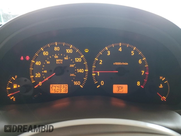 2004 Infiniti G35 w/Leather with VIN JNKCV51E24M110891, listed as a Copart auction lot 50265975 with 244,830 mi miles and Salvage Title. Bid and sale history available at DreamBid. Image 9.