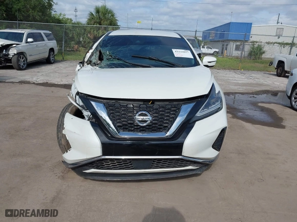 2020 Nissan Murano S with VIN 5N1AZ2AJ6LN163493, listed as a IAAI auction lot 42122077 with 43,989 mi miles. Bid and sale history available at carsss.com. Image 12.