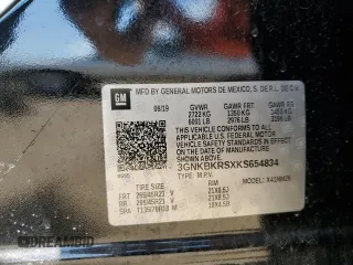 2019 Chevrolet Blazer Premier z VIN 3GNKBKRSXKS654834, wystawiony jako Copart lot #56870115 z przebiegiem 42 241 mil mil oraz Szkoda całkowita • Salvage title. Historia ofert i sprzedaży dostępna na DreamBid. Obrazek 13.
