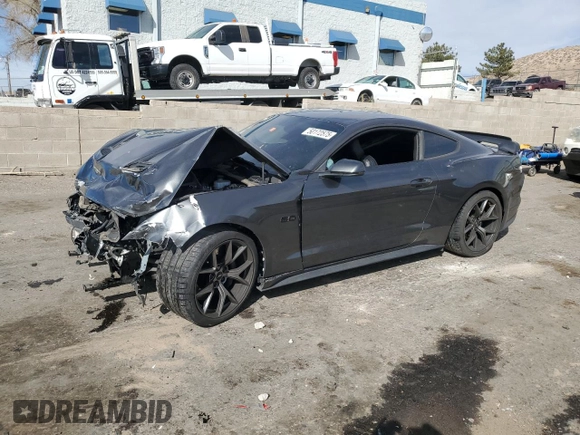 2018 Ford Mustang GT with VIN 1FA6P8CF4J5154760, listed as a Copart auction lot 50172575 with Not Provided miles and Salvage Title. Bid and sale history available at DreamBid. Image 1.