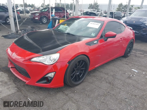 2016 Scion FR-S with VIN JF1ZNAA11G9709120, listed as a IAAI auction lot 41361502 with 74,281 mi miles. Bid and sale history available at carsss.com. Image 18.