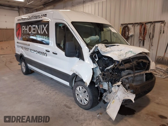 2020 Ford Transit Cargo with VIN 1FTBR1C82LKA59095, listed as a IAAI auction lot 40014706 with 116,057 mi miles and . Bid and sale history available at DreamBid. Image 1.
