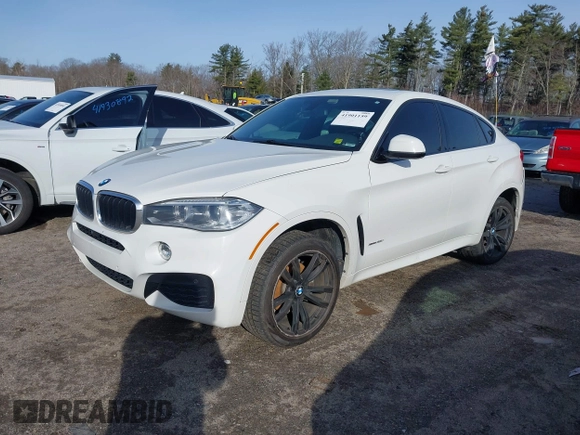2015 BMW X6 xDrive35i with VIN 5UXKU2C50F0N77117, listed as a IAAI auction lot 41901159 with 104,820 mi miles. Bid and sale history available at carsss.com. Image 18.