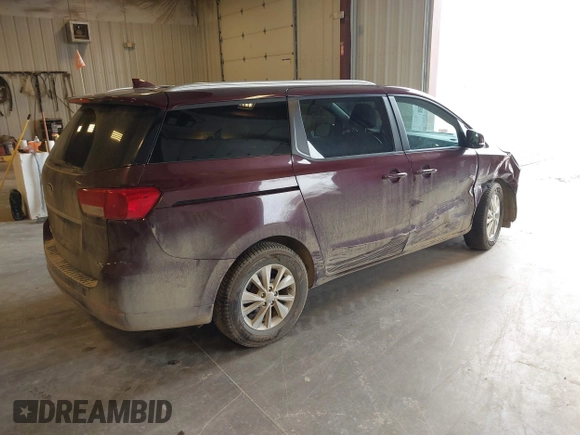 2017 Kia Sedona LX with VIN KNDMB5C15H6253952, listed as a IAAI auction lot 41881832 with 149,172 mi miles. Bid and sale history available at carsss.com. Image 4.