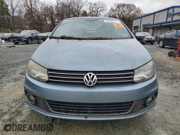 2012 Volkswagen Eos Lux with VIN WVWFW7AH2CV003933, listed as a Copart auction lot 83030474 with Not Provided miles and Salvage Title. Bid and sale history available at DreamBid. Image 5.