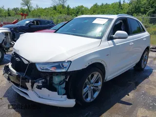 2018 Audi Q3 Premium with VIN WA1BCCFS4JR000455, listed as a IAAI auction lot 42042811 with 57,354 mi miles. Bid and sale history available at carsss.com. Image 17.