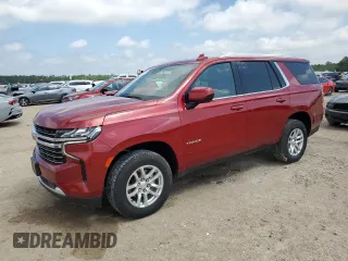 2023 Chevrolet Tahoe LT with VIN 1GNSKNKD8PR169745, listed as a Copart auction lot 50824805 with 57,649 mi miles and Clean Title. Bid and sale history available at carsss.com. Image 1.