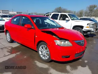 2007 Mazda Mazda3 i Sport with VIN JM1BK12F971640545, listed as a IAAI auction lot 38899901 with 175,060 mi miles. Bid and sale history available at carsss.com. Image 1.