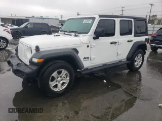 2022 Jeep Wrangler Unlimited Sport S with VIN 1C4HJXDN1NW150976, listed as a Copart auction lot 45183705 with 41,765 mi miles and Salvage Title. Bid and sale history available at carsss.com. Image 1.
