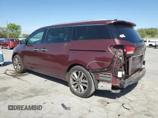 2015 Kia Sedona SX-L with VIN KNDME5C17F6026654, listed as a Copart auction lot 53024285 with 142,351 mi miles and Salvage Title. Bid and sale history available at DreamBid. Image 2.